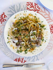 Spaghetti senza glutine alle vongole con bottarga
